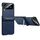 Per Samsung Galaxy Z Flip3 5G SULADA Cover posteriore in pelle con staffa invisibile (blu) Per Samsung Galaxy Z Flip3 5G SULADA Cover posteriore in pelle con staffa invisibile (blu)