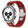 Per Samsung Galaxy Watch4 / Watch4 Cinturino in acciaio inossidabile con armatura classica (rosso + oro) Per Samsung Galaxy Watch4 / Watch4 Cinturino in acciaio inossidabile con armatura classica (rosso + oro)