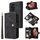 Per Samsung Galaxy S21 Ultra 5G Custodia per telefono in pelle multifunzionale con cerniera per slot per schede (nero) Per Samsung Galaxy S21 Ultra 5G Custodia per telefono in pelle multifunzionale con cerniera per slot per schede (nero)