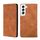 Per Samsung Galaxy S23 5G Skin Feel Custodia magnetica orizzontale in pelle con vibrazione (marrone chiaro) Per Samsung Galaxy S23 5G Skin Feel Custodia magnetica orizzontale in pelle con vibrazione (marrone chiaro)
