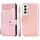 Custodia per cellulare in pelle con cerniera per Samsung Galaxy S23 + 5G (oro rosa) Custodia per cellulare in pelle con cerniera per Samsung Galaxy S23 + 5G (oro rosa)