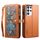 Per Samsung Galaxy S21 Ultra 5G ESEBLE Star Series Lanyard Zipper Wallet Custodia in pelle RFID (marrone) Per Samsung Galaxy S21 Ultra 5G ESEBLE Star Series Lanyard Zipper Wallet Custodia in pelle RFID (marrone)