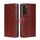 Per Samsung Galaxy S23+ 5G Custodia per cellulare in pelle con cuciture geometriche orizzontali (marrone scuro) Per Samsung Galaxy S23+ 5G Custodia per cellulare in pelle con cuciture geometriche orizzontali (marrone scuro)