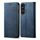 Custodia in pelle per Samsung Galaxy S23 5G Denim Texture (blu)