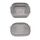 Teglia da forno in silicone resistente alle alte temperature con tappetino per griglia per friggitrice ad aria, specificazione: grigio quadrato Teglia da forno in silicone resistente alle alte temperature con tappetino per griglia per friggitrice ad aria, specificazione: grigio quadrato