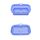 Teglia da forno in silicone resistente alle alte temperature con tappetino per griglia per friggitrice ad aria, specificazione: blu rettangolare Teglia da forno in silicone resistente alle alte temperature con tappetino per griglia per friggitrice ad aria, specificazione: blu rettangolare