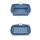 Teglia da forno in silicone resistente alle alte temperature con tappetino per griglia per friggitrice ad aria, specificazione: punto rettangolare blu scuro Teglia da forno in silicone resistente alle alte temperature con tappetino per griglia per friggitrice ad aria, specificazione: punto rettangolare blu scuro