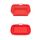 Teglia da forno in silicone resistente alle alte temperature con tappetino per griglia per friggitrice ad aria, specificazione: punto rettangolare rosso Teglia da forno in silicone resistente alle alte temperature con tappetino per griglia per friggitrice ad aria, specificazione: punto rettangolare rosso