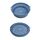 Teglia da forno in silicone resistente alle alte temperature con tappetino per griglia per friggitrice ad aria, specificazione: interno rotondo blu scuro Teglia da forno in silicone resistente alle alte temperature con tappetino per griglia per friggitrice ad aria, specificazione: interno rotondo blu scuro