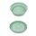 Teglia da forno in silicone resistente alle alte temperature con tappetino per griglia per friggitrice ad aria, specificazione: verde interno rotondo Teglia da forno in silicone resistente alle alte temperature con tappetino per griglia per friggitrice ad aria, specificazione: verde interno rotondo