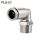PL8-01 LAIZE Connettore rapido pneumatico a gomito con filettatura maschio in rame nichelato