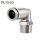 PL10-03 LAIZE Connettore rapido pneumatico a gomito con filettatura maschio in rame nichelato