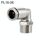 PL16-06 LAIZE Connettore rapido pneumatico a gomito con filettatura maschio in rame nichelato