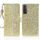 Per Samsung Galaxy S23 5G Custodia per telefono in pelle con polvere glitterata (oro) Per Samsung Galaxy S23 5G Custodia per telefono in pelle con polvere glitterata (oro)