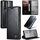 Custodia in pelle per Samsung Galaxy S23 5G CaseMe 003 Crazy Horse Texture (nera) Custodia in pelle per Samsung Galaxy S23 5G CaseMe 003 Crazy Horse Texture (nera)