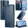 Custodia in pelle per Samsung Galaxy S23 5G CaseMe 003 Crazy Horse Texture (blu) Custodia in pelle per Samsung Galaxy S23 5G CaseMe 003 Crazy Horse Texture (blu)