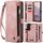 Per Samsung Galaxy S23 5G CaseMe 008 Custodia in pelle multifunzionale staccabile (rosa) Per Samsung Galaxy S23 5G CaseMe 008 Custodia in pelle multifunzionale staccabile (rosa)