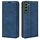 Per Samsung Galaxy S23+ 5G Custodia in pelle con ventosa magnetica retro-pelle (blu scuro) Per Samsung Galaxy S23+ 5G Custodia in pelle con ventosa magnetica retro-pelle (blu scuro)