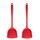 2 pentole in silicone antiaderenti resistenti alle alte temperature, stile: spatola (rosso) 2 pentole in silicone antiaderenti resistenti alle alte temperature, stile: spatola (rosso)