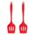 2 pentole in silicone antiaderenti resistenti alle alte temperature, stile: pala per perdite (rosso) 2 pentole in silicone antiaderenti resistenti alle alte temperature, stile: pala per perdite (rosso)