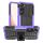 Per Samsung Galaxy S23 5G Texture gomma TPU + custodia per telefono PC con supporto (viola) Per Samsung Galaxy S23 5G Texture gomma TPU + custodia per telefono PC con supporto (viola)