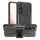 Per Samsung Galaxy S23 5G Texture gomma TPU + custodia per telefono PC con supporto (nero) Per Samsung Galaxy S23 5G Texture gomma TPU + custodia per telefono PC con supporto (nero)