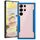 Per Samsung Galaxy S23 Ultra 5G iPAKY Thunder Series telaio in alluminio + paraurti in TPU + custodia trasparente antiurto per PC (blu) Per Samsung Galaxy S23 Ultra 5G iPAKY Thunder Series telaio in alluminio + paraurti in TPU + custodia trasparente antiurto per PC (blu)