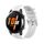 Per Huawei Watch Buds / Watch 3 Pro Nuovo cinturino per orologio con fibbia in silicone argento da 20 mm (bianco) Per Huawei Watch Buds / Watch 3 Pro Nuovo cinturino per orologio con fibbia in silicone argento da 20 mm (bianco)