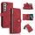 Per Samsung Galaxy S23 5G Dream 9-Card Wallet Zipper Bag Custodia in pelle per telefono (rosso) Per Samsung Galaxy S23 5G Dream 9-Card Wallet Zipper Bag Custodia in pelle per telefono (rosso)