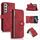 Per Samsung Galaxy S23 + 5G Dream 9-Card Wallet Zipper Bag Custodia in pelle per telefono (rosso) Per Samsung Galaxy S23 + 5G Dream 9-Card Wallet Zipper Bag Custodia in pelle per telefono (rosso)