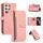 Per Samsung Galaxy S22 Ultra 5G Dream 9-Card Wallet Zipper Bag Custodia in pelle per telefono (rosa) Per Samsung Galaxy S22 Ultra 5G Dream 9-Card Wallet Zipper Bag Custodia in pelle per telefono (rosa)