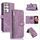 Per Samsung Galaxy S21 Ultra 5G Dream 9-Card Wallet Zipper Bag Custodia in pelle per telefono (viola) Per Samsung Galaxy S21 Ultra 5G Dream 9-Card Wallet Zipper Bag Custodia in pelle per telefono (viola)