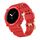 Per Google Pixel Watch Cinturino integrato in tinta unita a tre prove (rosso) Per Google Pixel Watch Cinturino integrato in tinta unita a tre prove (rosso)