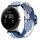 Per cinturino per orologio intrecciato in nylon con fibbia per orologio Google Pixel (bianco blu) Per cinturino per orologio intrecciato in nylon con fibbia per orologio Google Pixel (bianco blu)