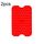 Per NINJA DZ201 DZ401 Friggitrici ad aria 2 pezzi Fodera rettangolare in silicone (rosso) Per NINJA DZ201 DZ401 Friggitrici ad aria 2 pezzi Fodera rettangolare in silicone (rosso)