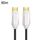 2.0 Versione HDMI Fibra ottica Linea 4K Ultra High Clear Line Cavo di collegamento per monitor, lunghezza: 90 m con albero (bianco)