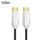 2.0 Versione HDMI Fibra ottica Linea 4K Ultra High Clear Line Cavo di collegamento per monitor, lunghezza: 100 m con albero (bianco)