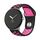 Per Google Pixel Watch Cinturino in silicone con fibbia inversa bicolore (nero rosa) Per Google Pixel Watch Cinturino in silicone con fibbia inversa bicolore (nero rosa)