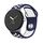 Per Google Pixel Watch Cinturino in silicone con fibbia inversa bicolore (blu bianco) Per Google Pixel Watch Cinturino in silicone con fibbia inversa bicolore (blu bianco)