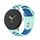 Per Google Pixel Watch Cinturino in silicone con fibbia inversa bicolore (verde blu) Per Google Pixel Watch Cinturino in silicone con fibbia inversa bicolore (verde blu)