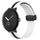 Per Google Pixel Watch Cinturino in silicone con fibbia pieghevole bicolore (bianco nero) Per Google Pixel Watch Cinturino in silicone con fibbia pieghevole bicolore (bianco nero)