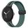 Per Google Pixel Watch Cinturino in silicone con fibbia pieghevole bicolore (verde militare nero) Per Google Pixel Watch Cinturino in silicone con fibbia pieghevole bicolore (verde militare nero)