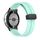Per Google Pixel Watch Cinturino in silicone con fibbia pieghevole in tinta unita (nero verde menta) Per Google Pixel Watch Cinturino in silicone con fibbia pieghevole in tinta unita (nero verde menta)