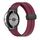 Per Google Pixel Watch Cinturino in silicone con fibbia pieghevole in tinta unita (nero rosso vino) Per Google Pixel Watch Cinturino in silicone con fibbia pieghevole in tinta unita (nero rosso vino)