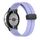 Per Google Pixel Watch Cinturino in silicone con fibbia pieghevole in tinta unita (nero viola chiaro) Per Google Pixel Watch Cinturino in silicone con fibbia pieghevole in tinta unita (nero viola chiaro)