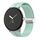 Per Google Pixel Watch Cinturino in silicone con fibbia pieghevole in tinta unita (verde menta argento) Per Google Pixel Watch Cinturino in silicone con fibbia pieghevole in tinta unita (verde menta argento)