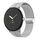 Per Google Pixel Watch Cinturino in silicone con fibbia pieghevole in tinta unita (grigio argento) Per Google Pixel Watch Cinturino in silicone con fibbia pieghevole in tinta unita (grigio argento)