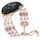 Per Google Pixel Watch Cinturino per orologio mezzo braccialetto di perle (oro rosa) Per Google Pixel Watch Cinturino per orologio mezzo braccialetto di perle (oro rosa)