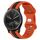 Per cinturino in silicone bicolore con fibbia a farfalla da 20 mm Garmin Vivomove Sport (arancione + nero)