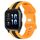 Per cinturino in silicone bicolore con fibbia a farfalla da 20 mm Garmin Forerunner Sq2 (nero + giallo) Per cinturino in silicone bicolore con fibbia a farfalla da 20 mm Garmin Forerunner Sq2 (nero + giallo)